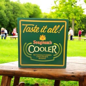 Vintage 1984 Seagrams Light Up Sign,”Taste It All”, Good Condition